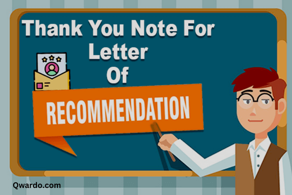 Thank You Notes For Letter Of Recommendation